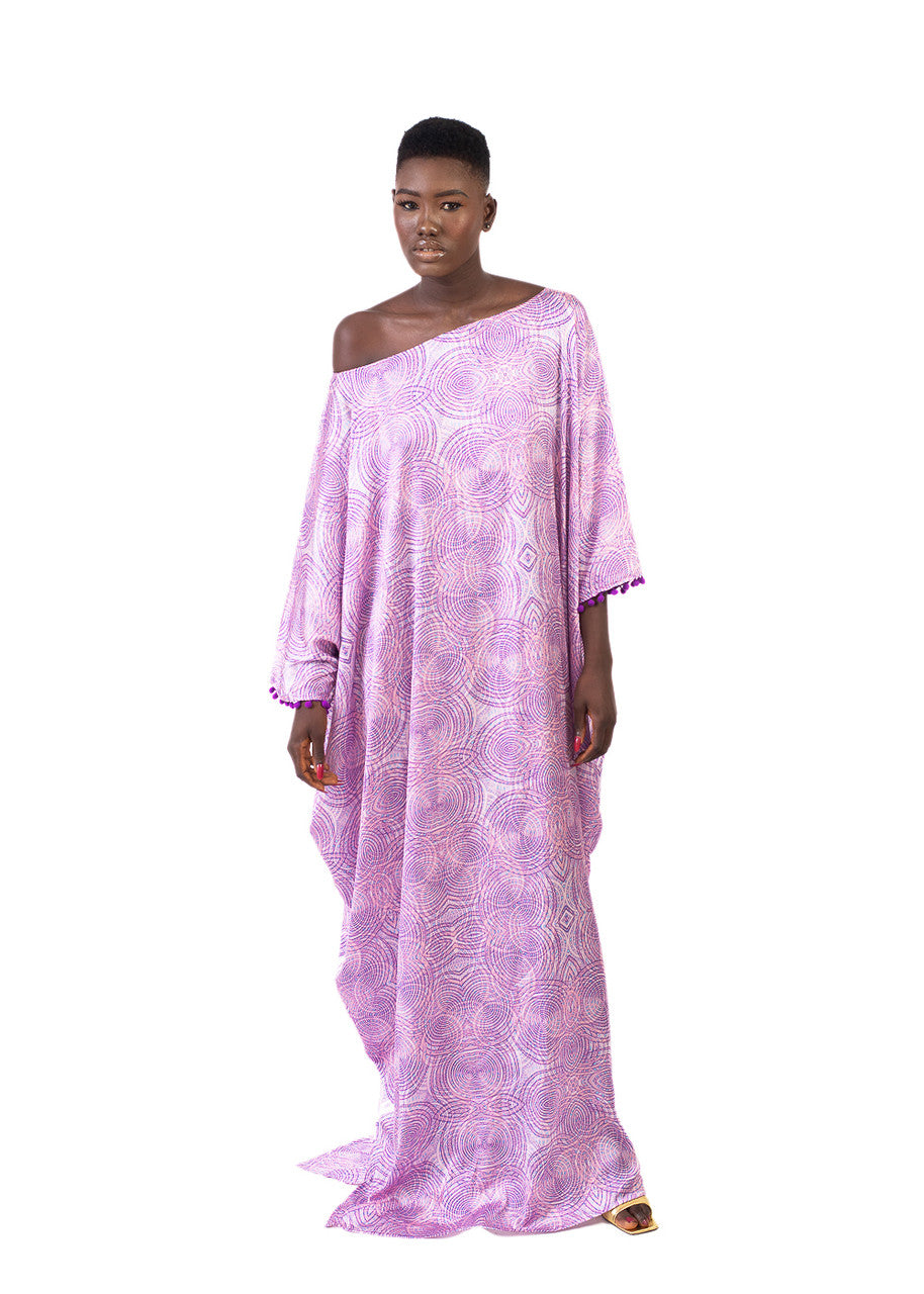 SWIRLS OFF SHOULDER KAFTAN – Eclectic Chique - Main Image